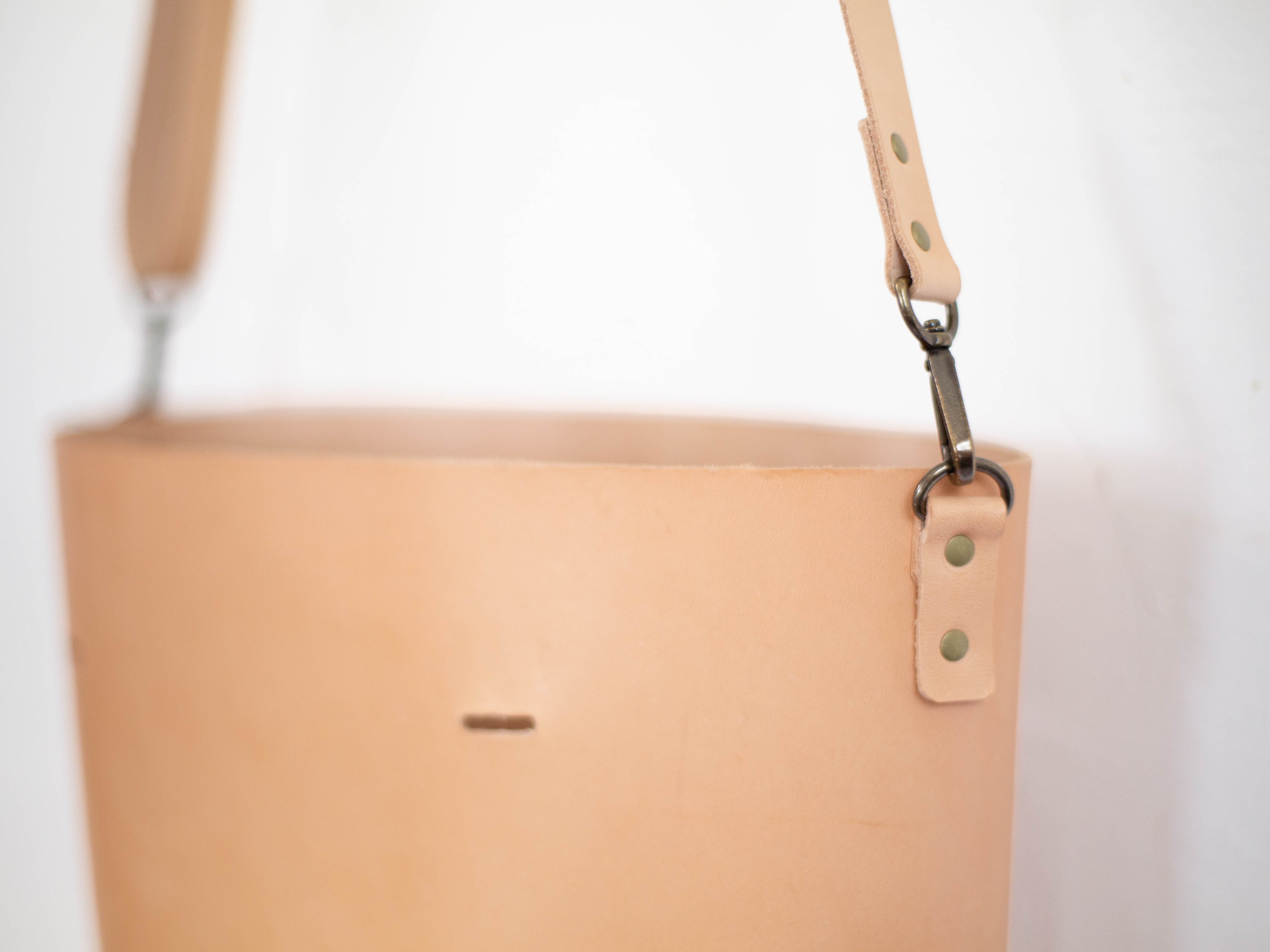 The Gatherer - large leather tote with sustainable veg tanned leather
